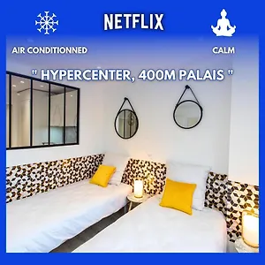  Appartement Le Forville : 400m Palais, Calme, Clim France